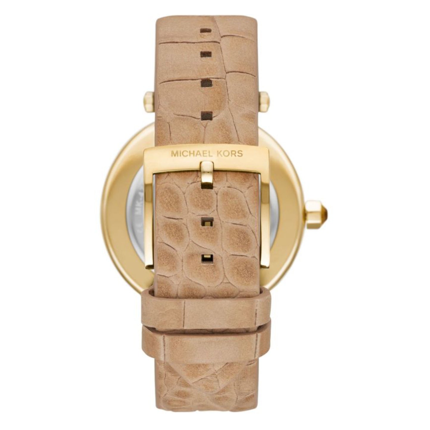 Reloj de cuarzo con correa de piel para mujer Michael Kors Parker de 39 mm, color beige