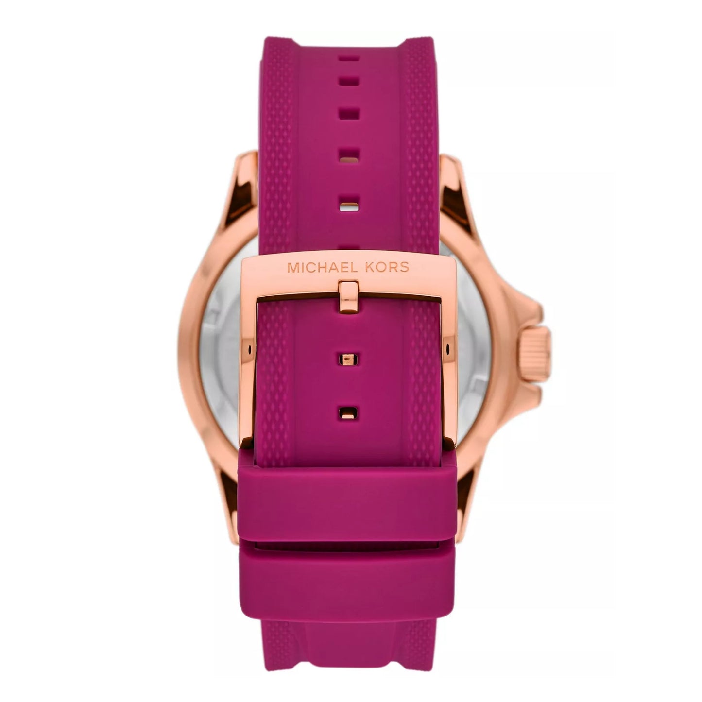 Reloj Michael Kors Everest para mujer, correa de tres manecillas, 42 mm, color fucsia