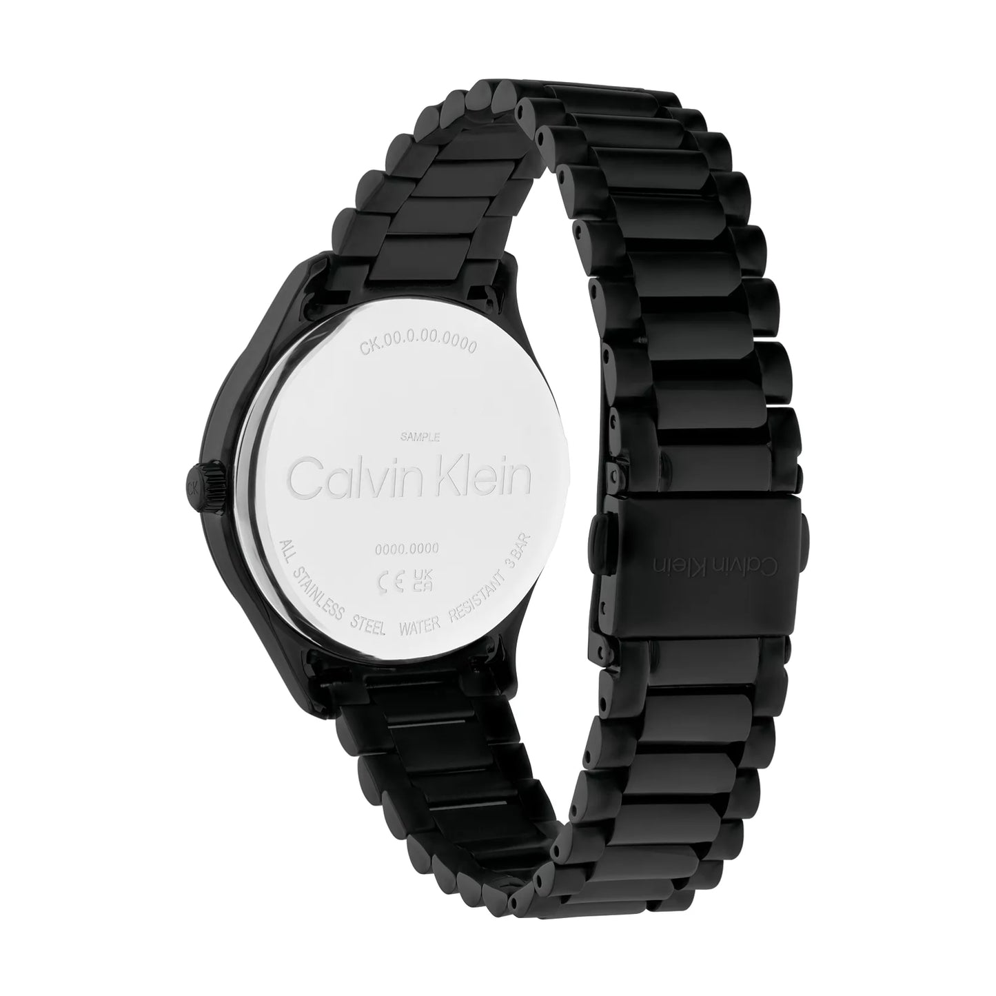 Reloj unisex Calvin Klein Iconic de acero inoxidable y cuarzo de 35 mm con pulsera en color negro
