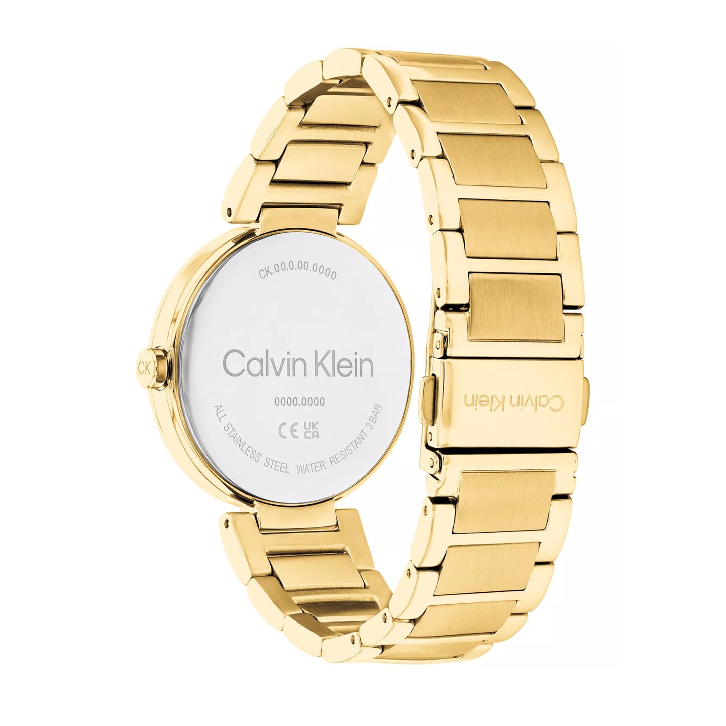 Reloj de cuarzo con pulsera de acero inoxidable de 36 mm para mujer Calvin Klein Sensation - Dorado