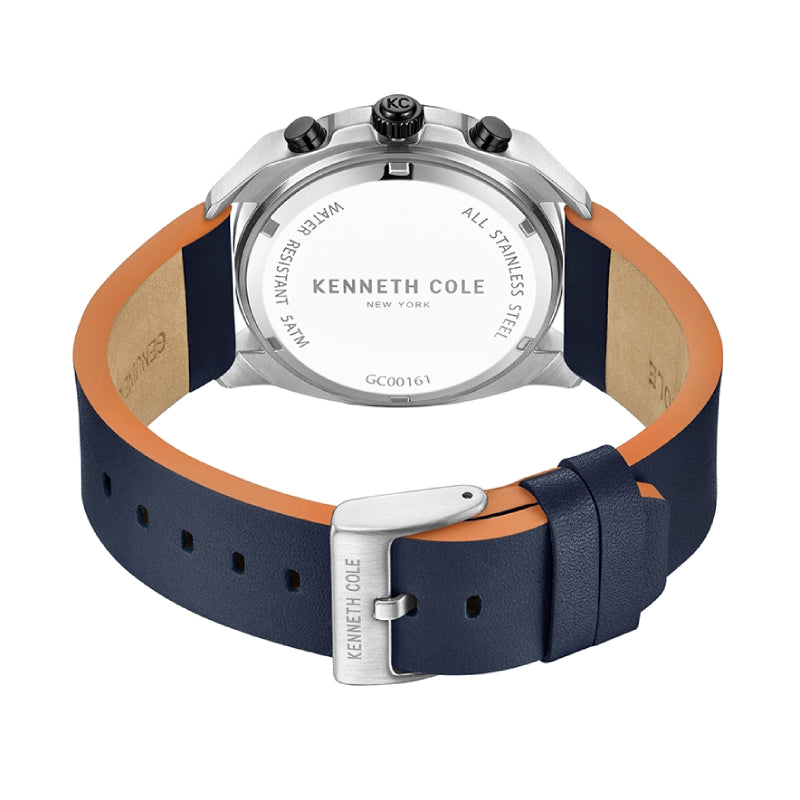 Reloj de cuarzo Kenneth Cole para hombre de 43 mm, color azul