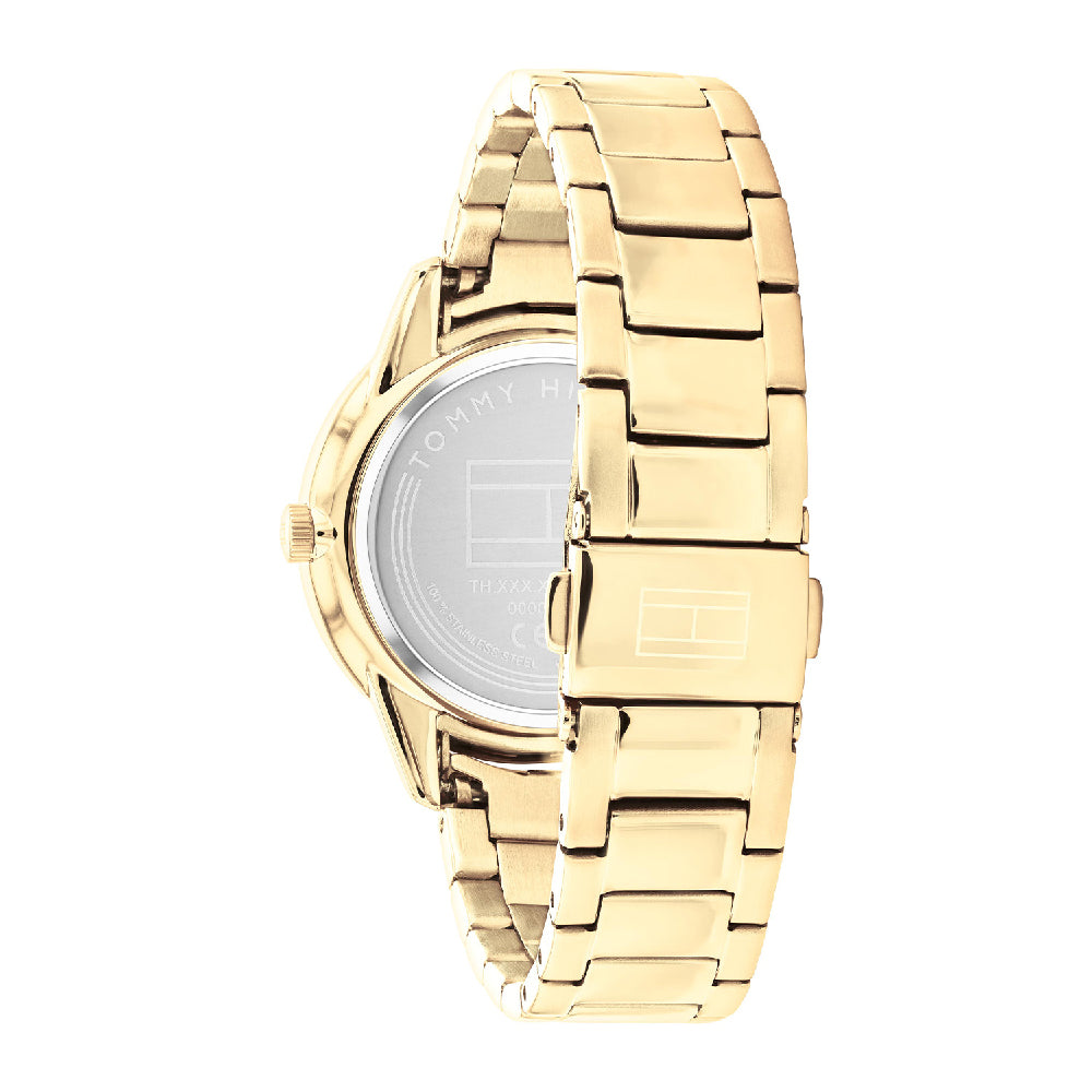 Tommy Hilfiger Paige Women's 36mm Quartz Gold Bracelet Watch - White Dial