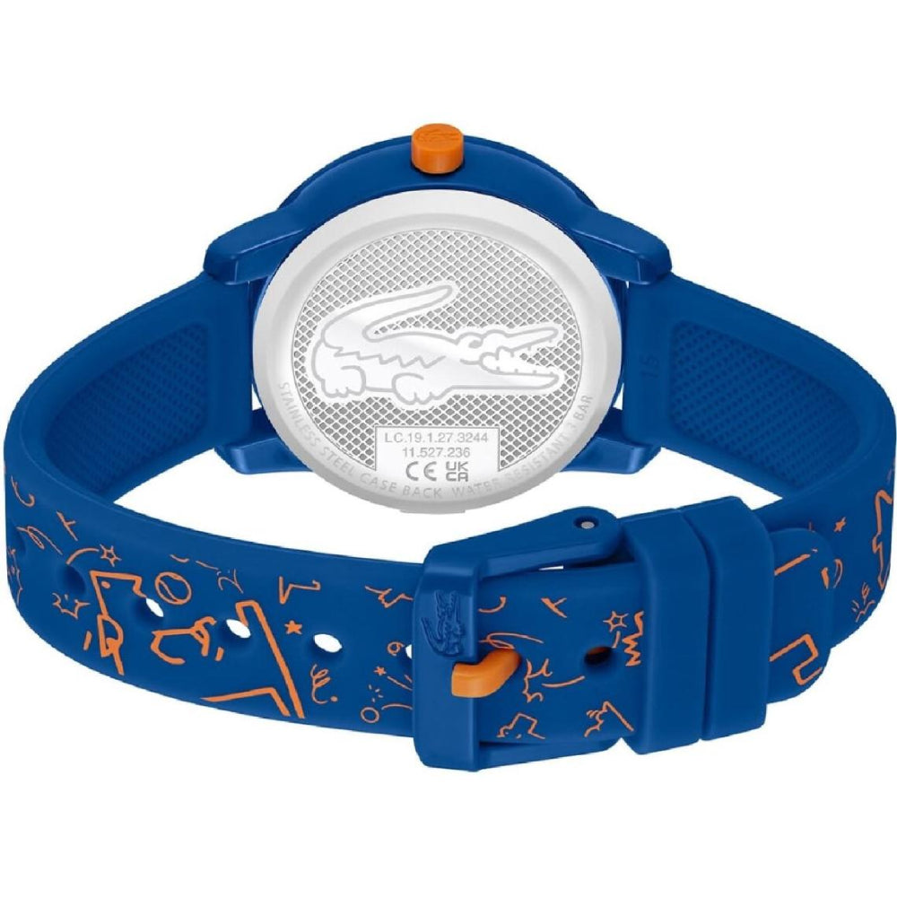 Reloj unisex Lacoste 12.12 para niños con correa de 32 mm, color azul