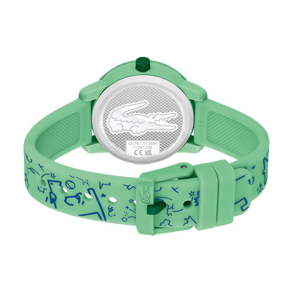 Reloj unisex Lacoste 12.12 para niños, correa de 32 mm, color verde