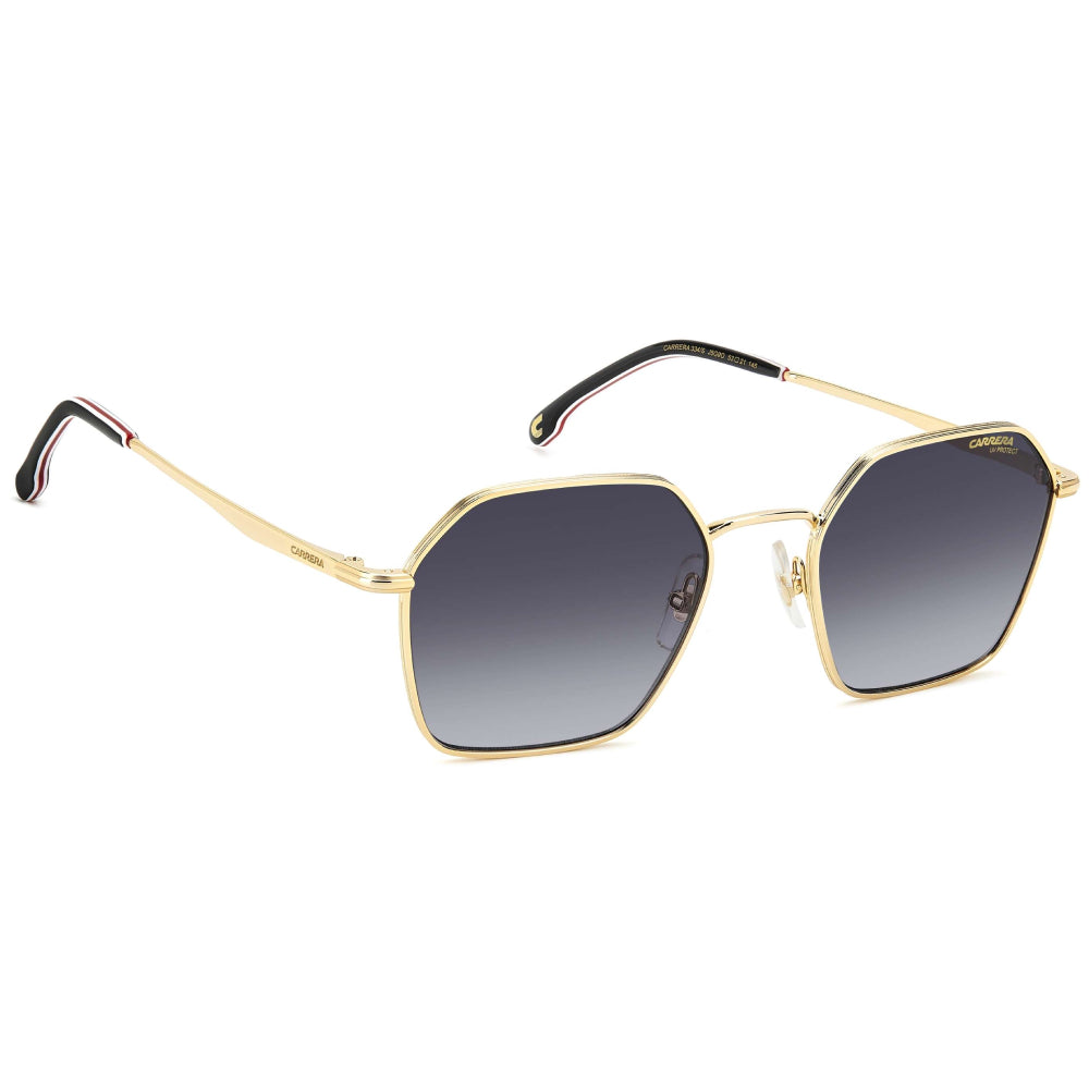 Carrera 334/S Men's Geometric Gradient Sunglasses - Gold/Dark Grey