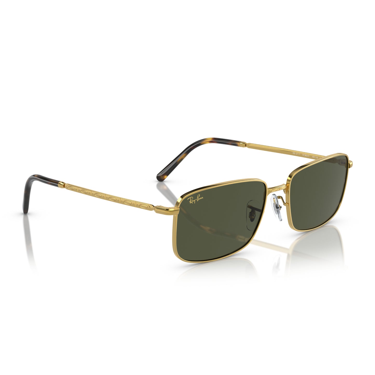 Gafas de sol unisex Ray-Ban RB3717 rectangulares clásicas