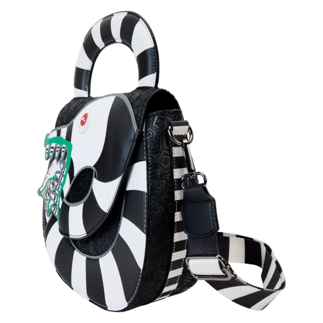 Bolso bandolera con diseño de gusanos de arena Beetlejuice de Loungefly