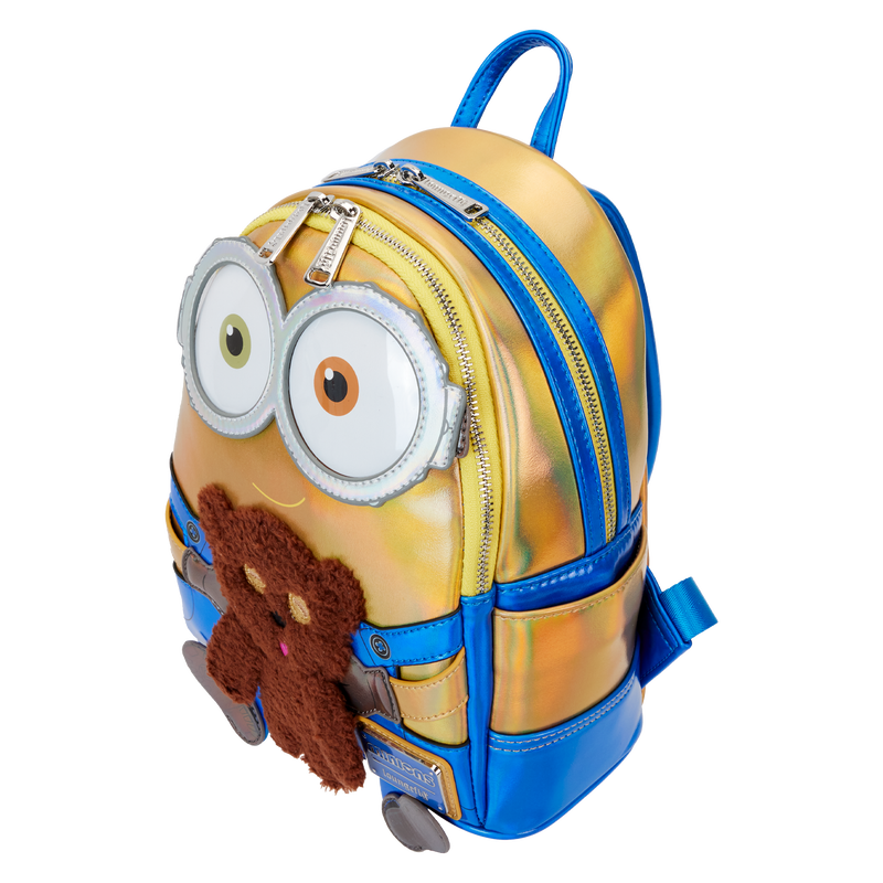 Mochila pequeña iridiscente para cosplay de los Minions Bob de Despicable Me de Loungefly