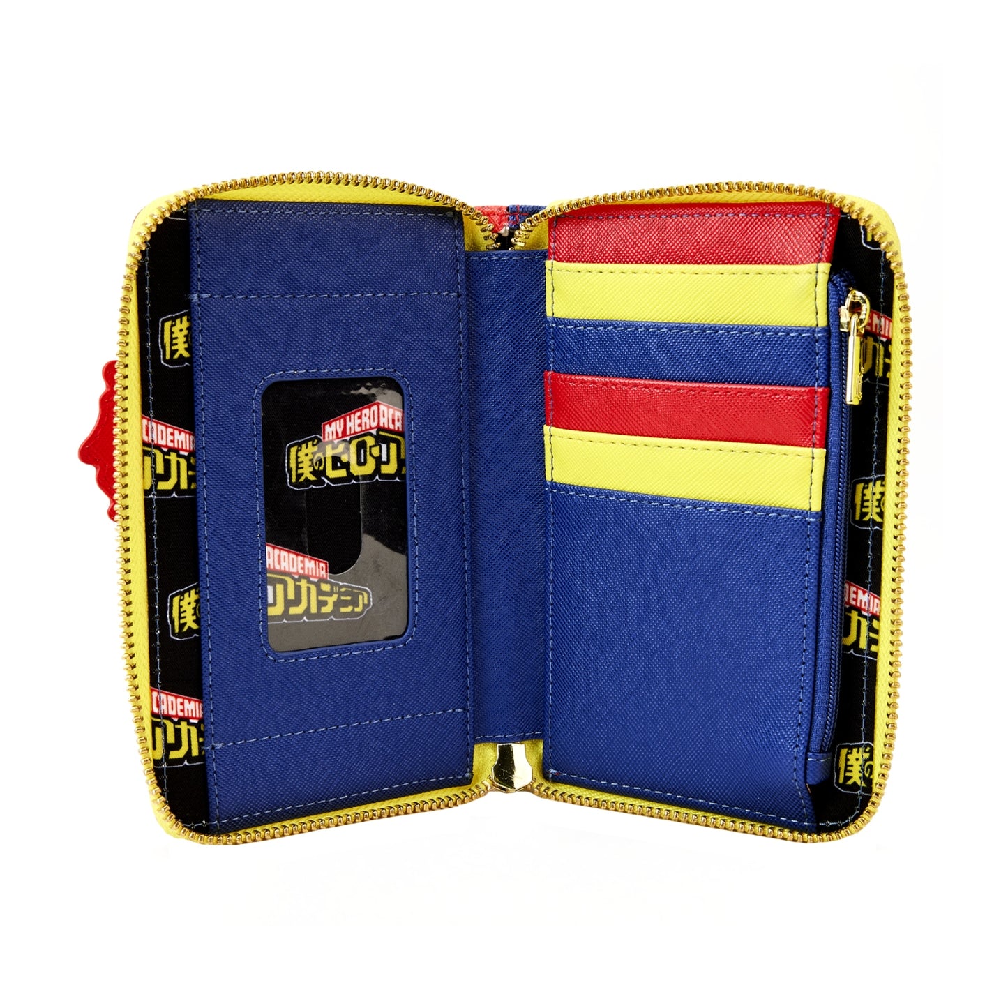 Loungefly 15" My Hero Academia Iizuka Punch Zip Around Wallet in Polyurethane - Multicolor