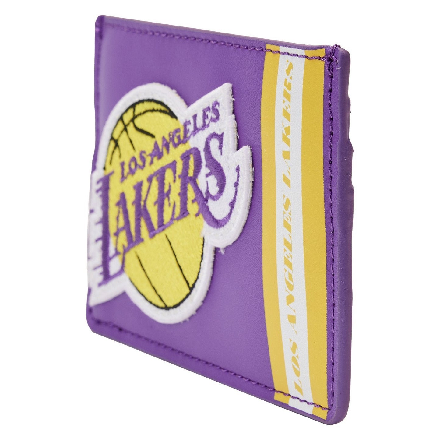 Cartera con iconos de parches NBA Los Angeles Lakers de Loungefly, color morado