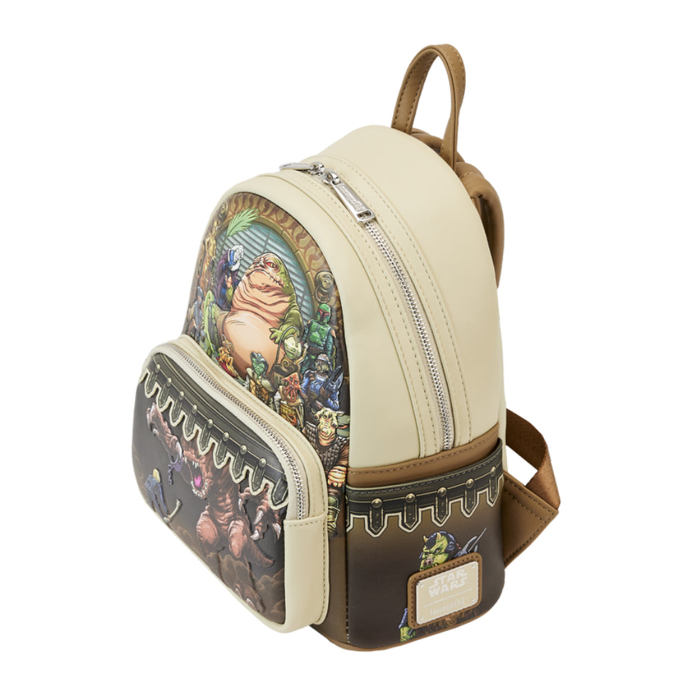 Loungefly 10" Star Wars Return of The Jedi Jabba's Palace Mini Backpack in Polyurethane - Multicolor