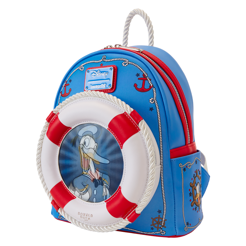 Mochila lenticular mini con motivo del 90.º aniversario del pato Donald de Loungefly