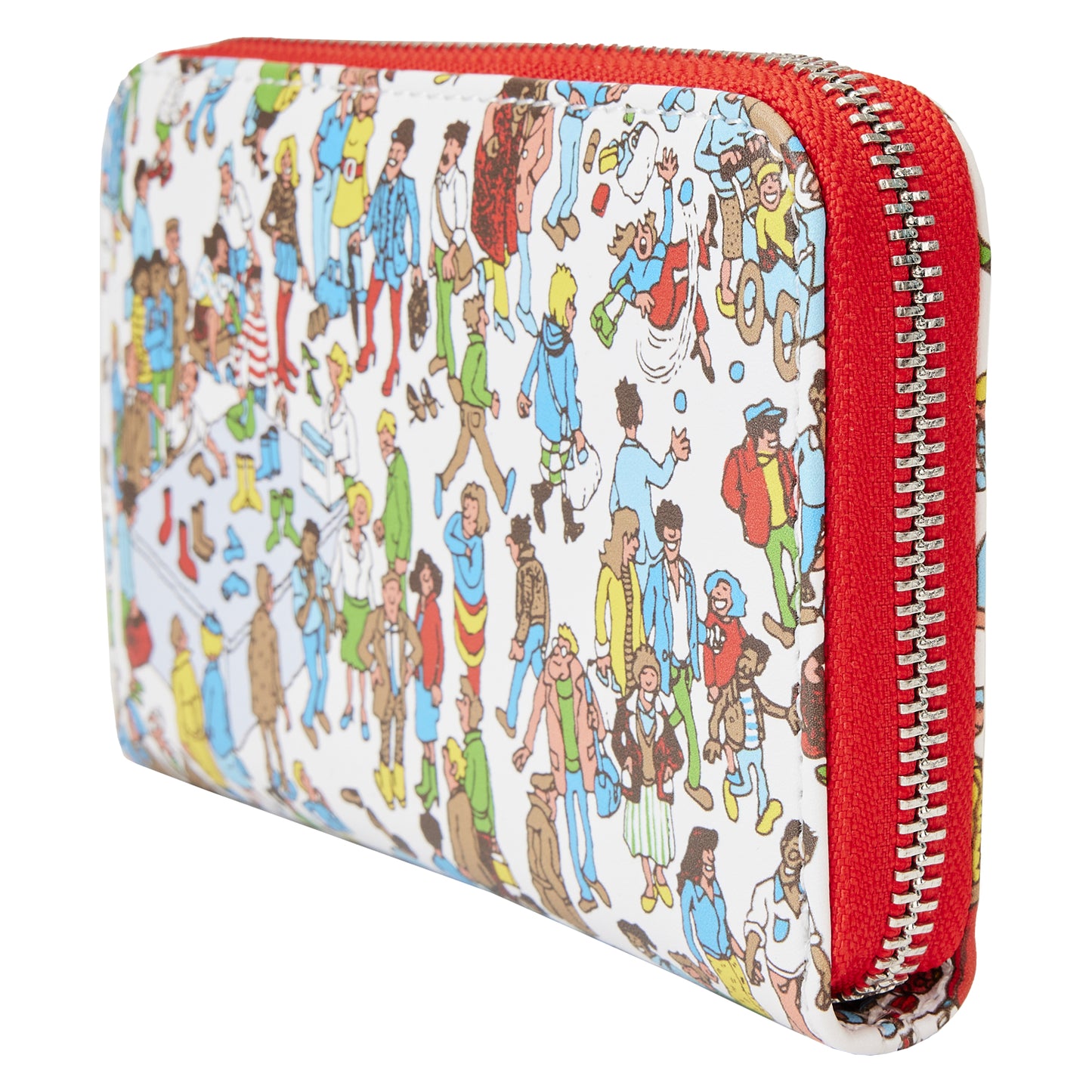 Loungefly Where’s Waldo 4" Allover Print Zip Around Wallet