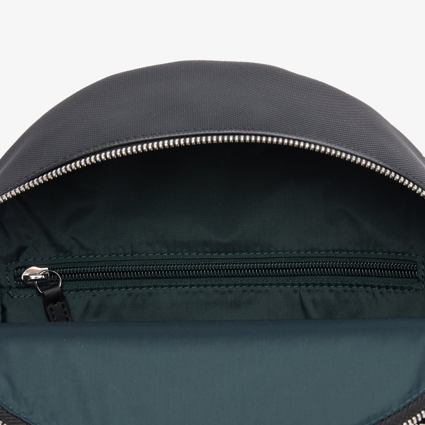 Lacoste PiquÃ©-Effect Canvas Backpack - Black