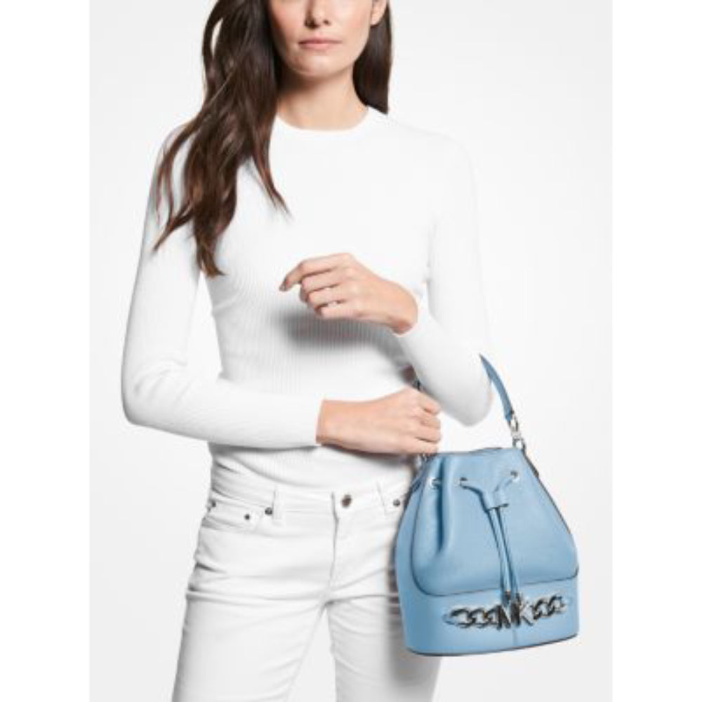 Michael Kors Devon Medium Bucket Bag - Chambray