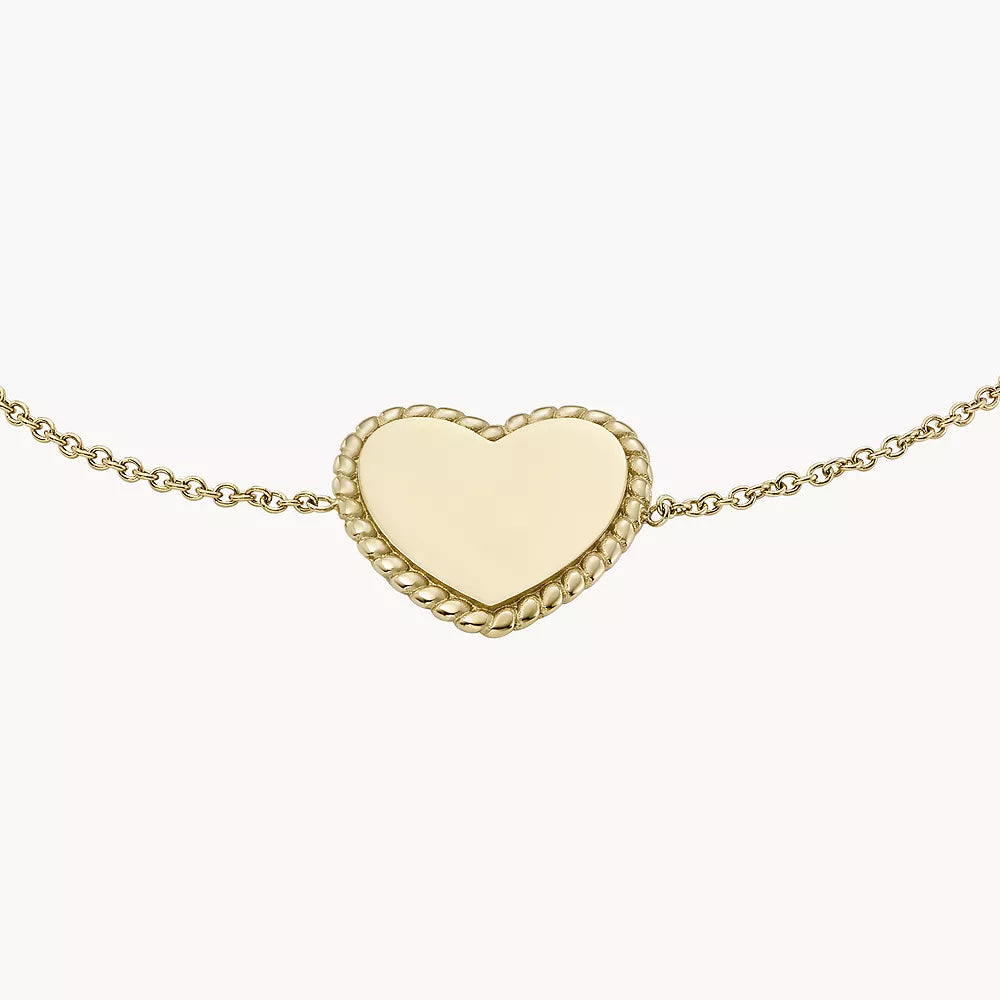 Fossil Drew Women's Station Bracelet in Gold-Plating over Stainless Steel