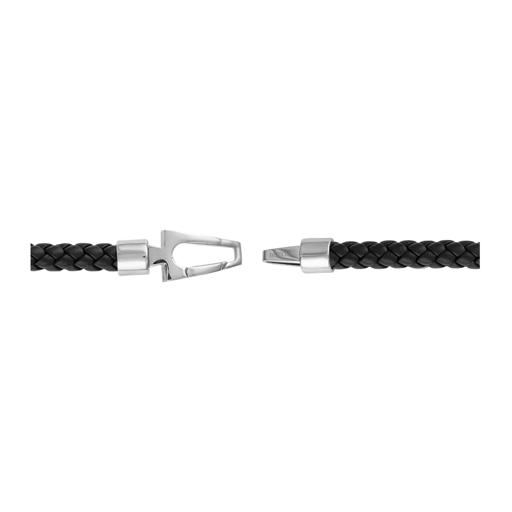 Pulsera trenzada con estrella marina de Bulova para hombre