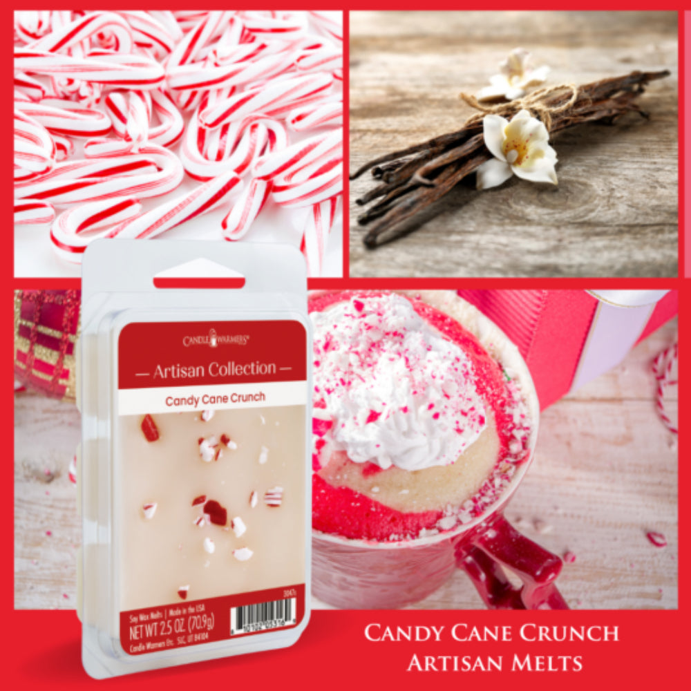 Candle Warmers Artisan 2.5 oz Candy Cane Crunch Wax Melts