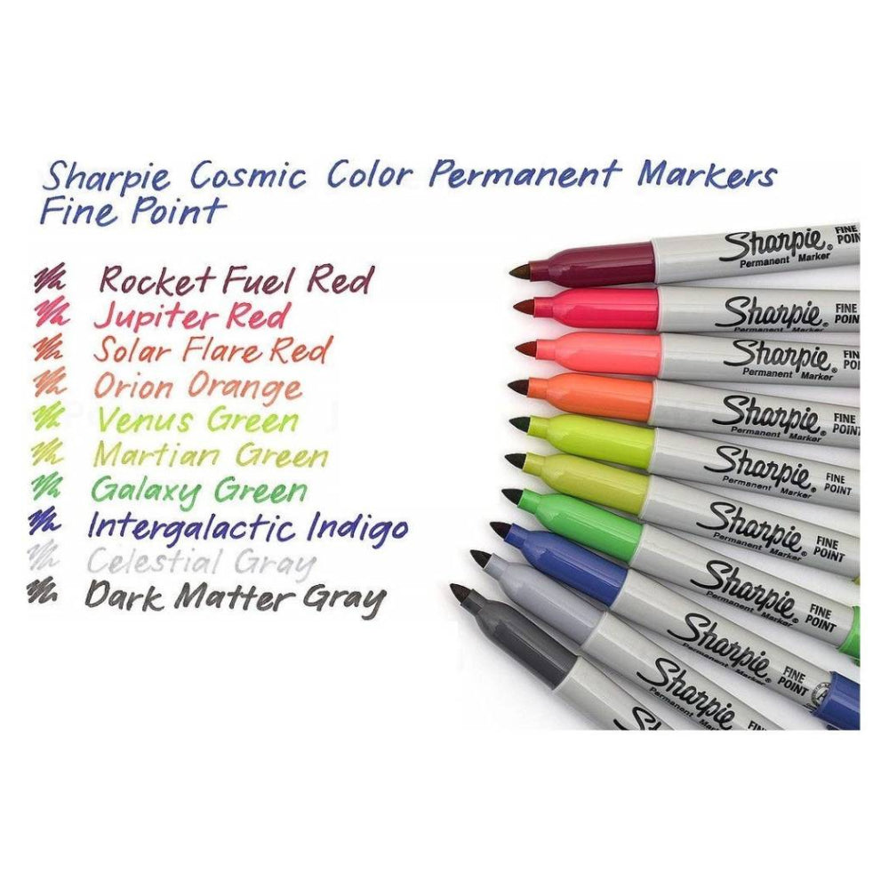 Sharpie Cosmic Color Fine Point Permanent Markers (Set of 12)