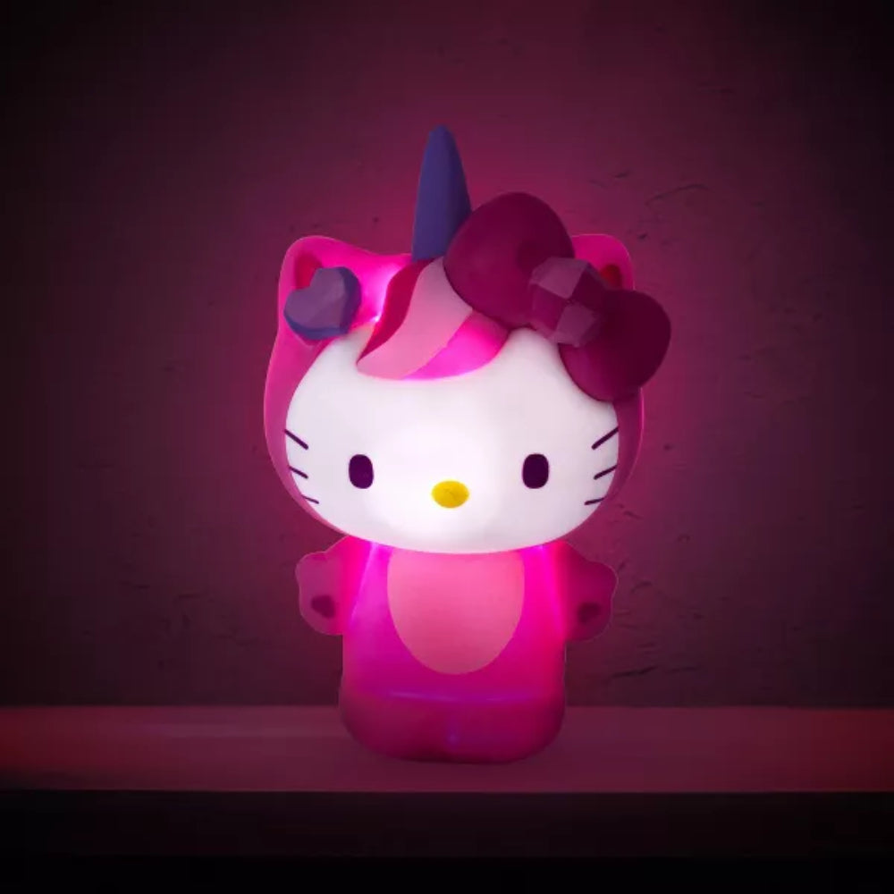 Lámpara de ambiente con forma de unicornio de Hello Kitty de Sanrio de 6"