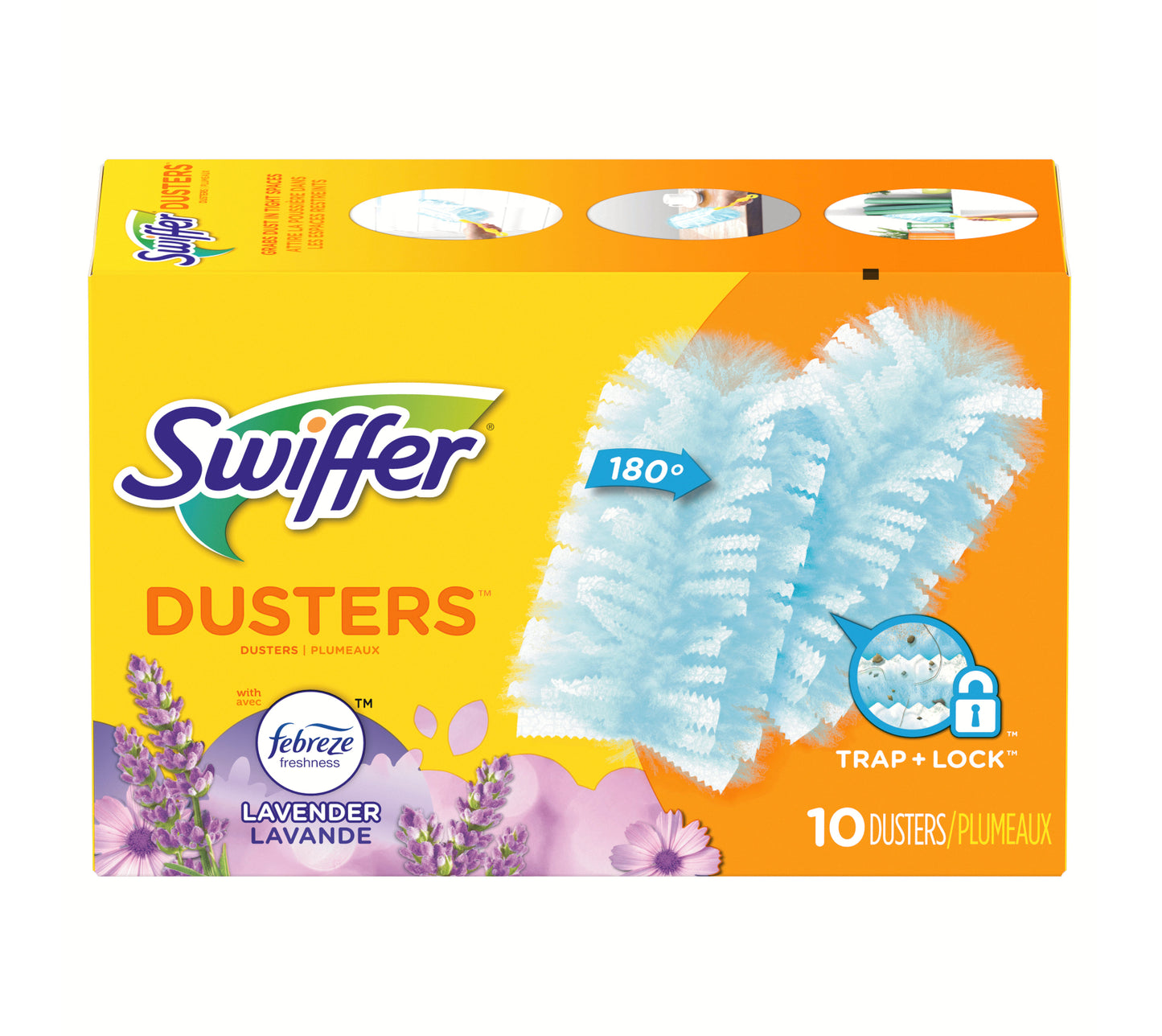 Recambios para plumeros multisuperficie Swiffer Dusters con aroma a lavanda Febreze (10 unidades)