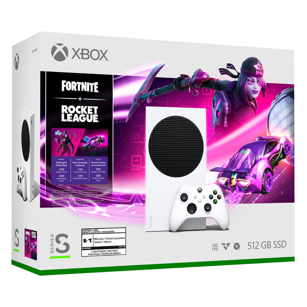 Microsoft Xbox Series S Fortnite & Rocket League Bundle, White