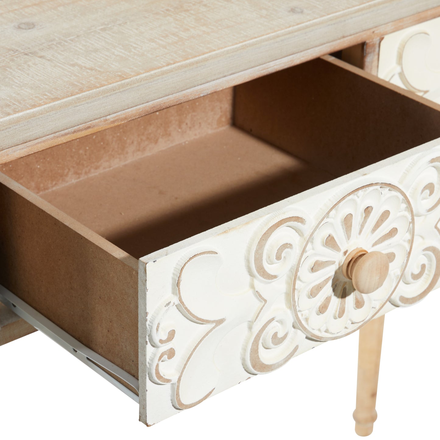 Wood Farmhouse Console Table by UMA Enterprises