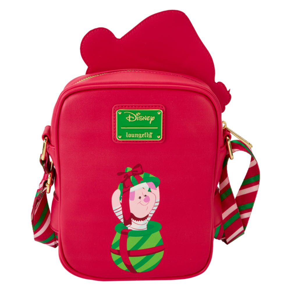 Loungefly Disney Winnie The Pooh and Piglet Santa Crossbuddies Cosplay Crossbody Bag - Multicolor