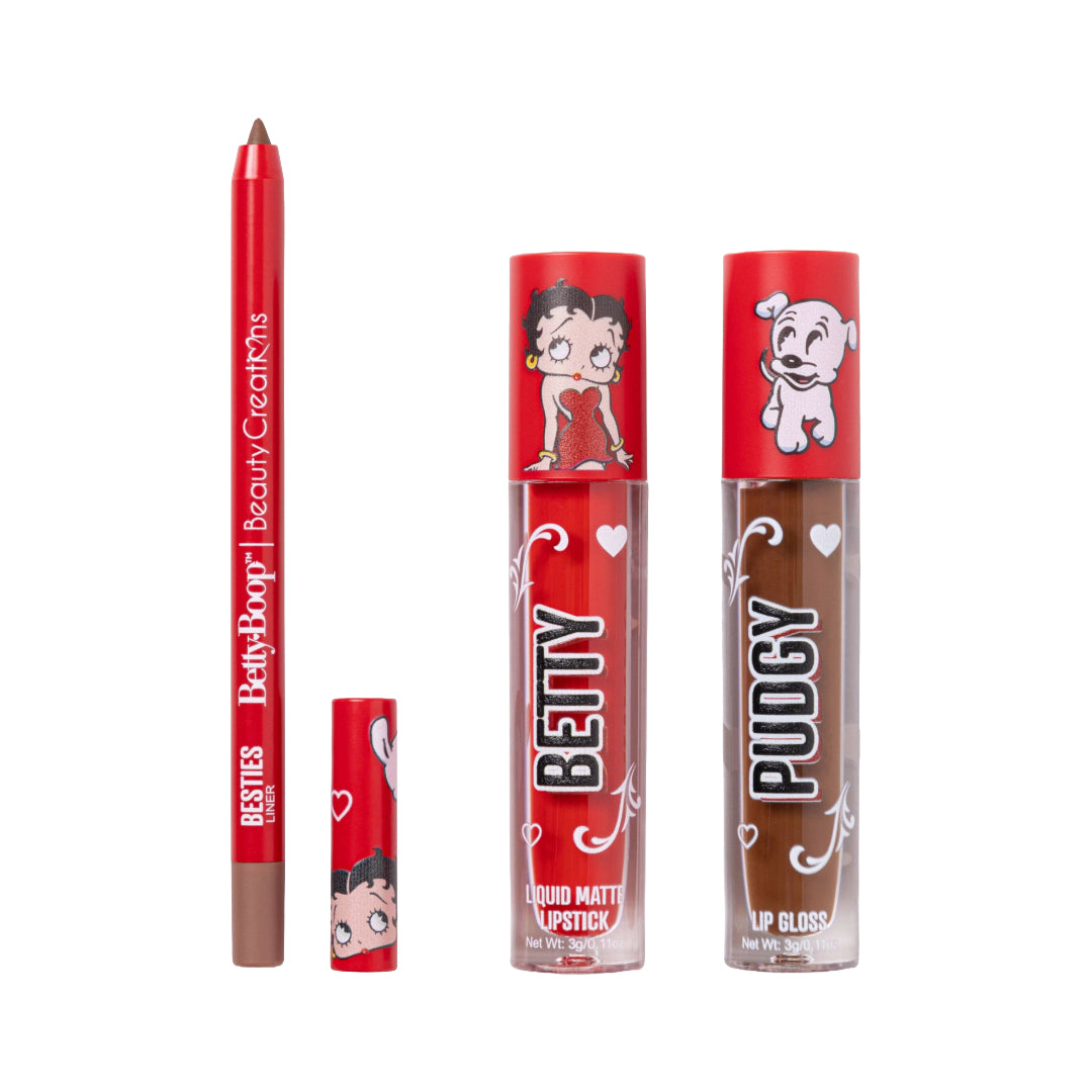 Beauty Creations X Betty Boop "Besitos" Lip Trio Set