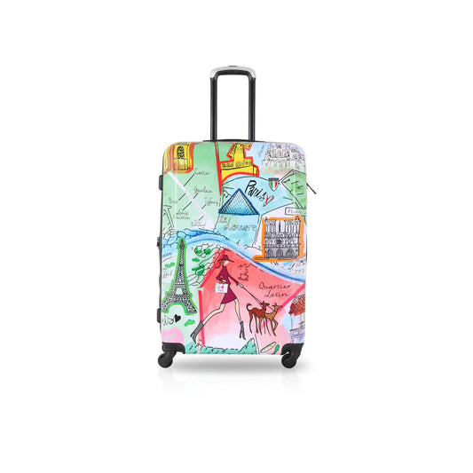 Tucci Italy 28" Carry On Luggage Travel Suitcase - J'aime Paris