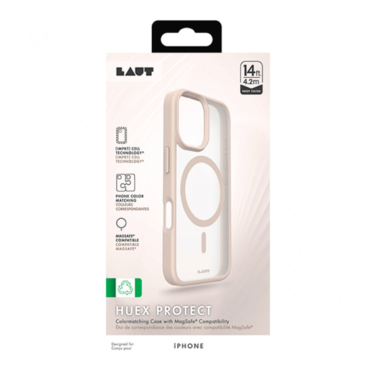 Laut Huex Case for Apple iPhone 16 Pro Max - Peach Fuzz