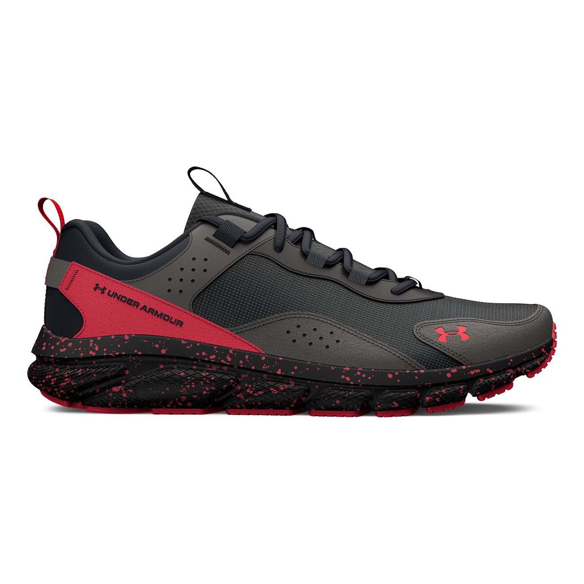 Under Armour Men's Charged Verssert Speckle Running Shoes (Size 9) - Black/Red