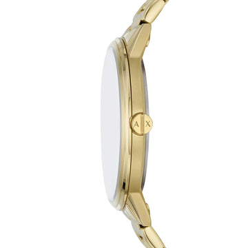 Armani Exchange Cayde Men's 42mm Watch with Bracelet - Gold-Tone
