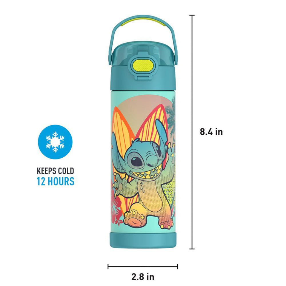 Thermos Funtainer Disney Stitch 16 oz Water Bottle with Straw - Multicolor