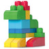 Mega Bloks First Builders Big Building Bag 80-Piece Classic Building Set - Blue - Curacao