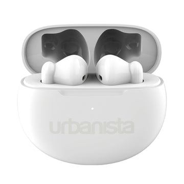 Audífonos inalámbricos auténticos Urbanista 40606 Austin con micrófonos duales - Blanco puro