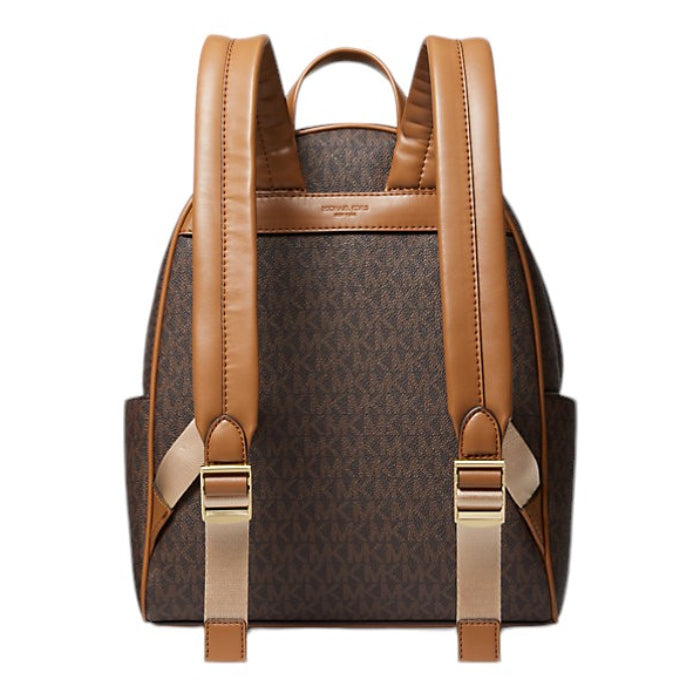 Michael Kors Bex Medium Signature Logo Backpack - Brown/Acorn