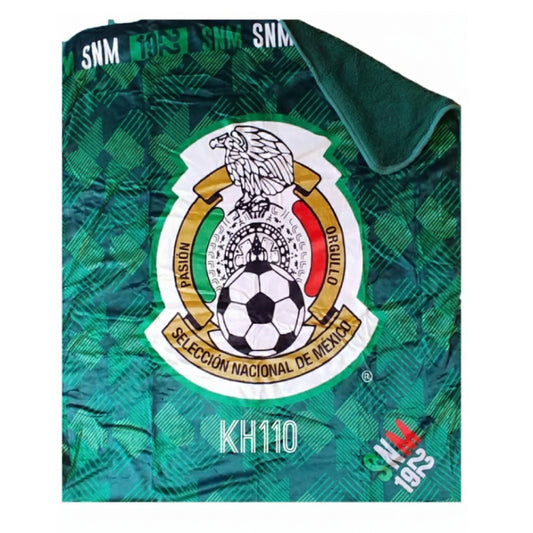 Mexico National Soccer Team Sherpa Lining Throw Blanket