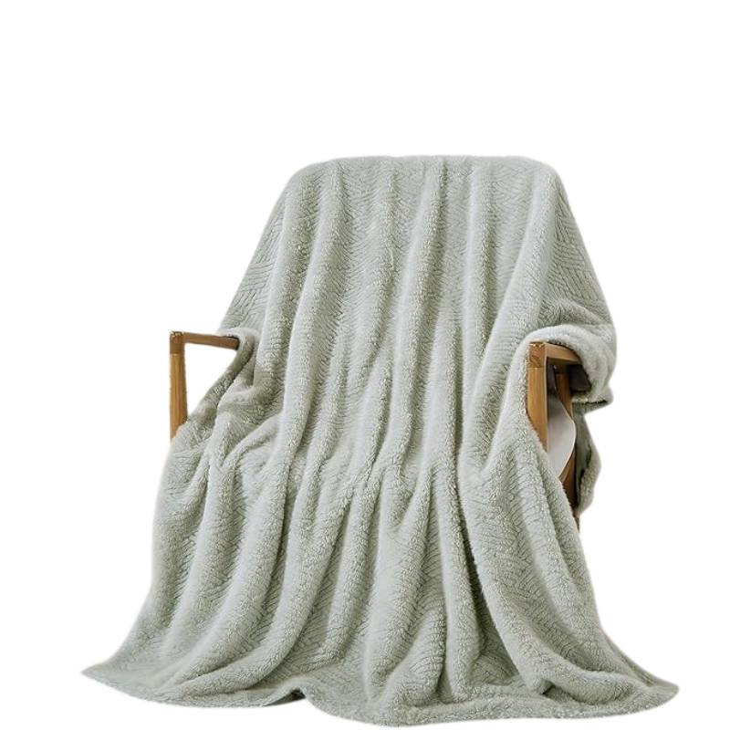 JCrown Amaryllis Oversized Throw Blanket - Gray