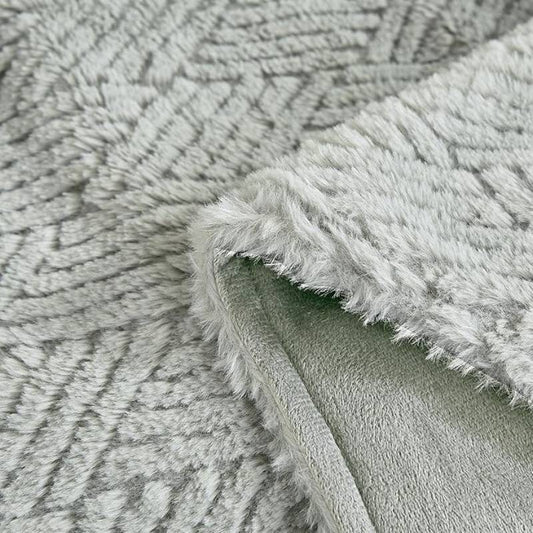 JCrown Amaryllis Oversized Throw Blanket - Gray