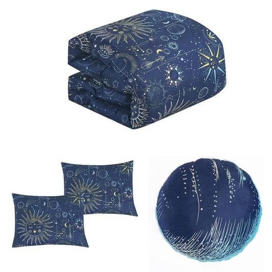 ESCA Astro Kid's Comforter Set (4-Piece) - Blue