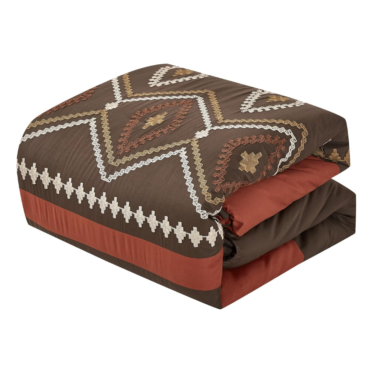ESCA Chiriga Comforter Set (7-Piece) - Brown