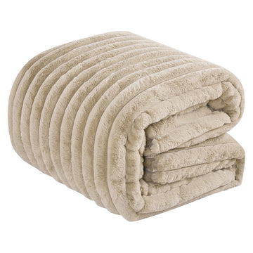 JABA Fluffy Comforter Set (4-Piece) - Brown