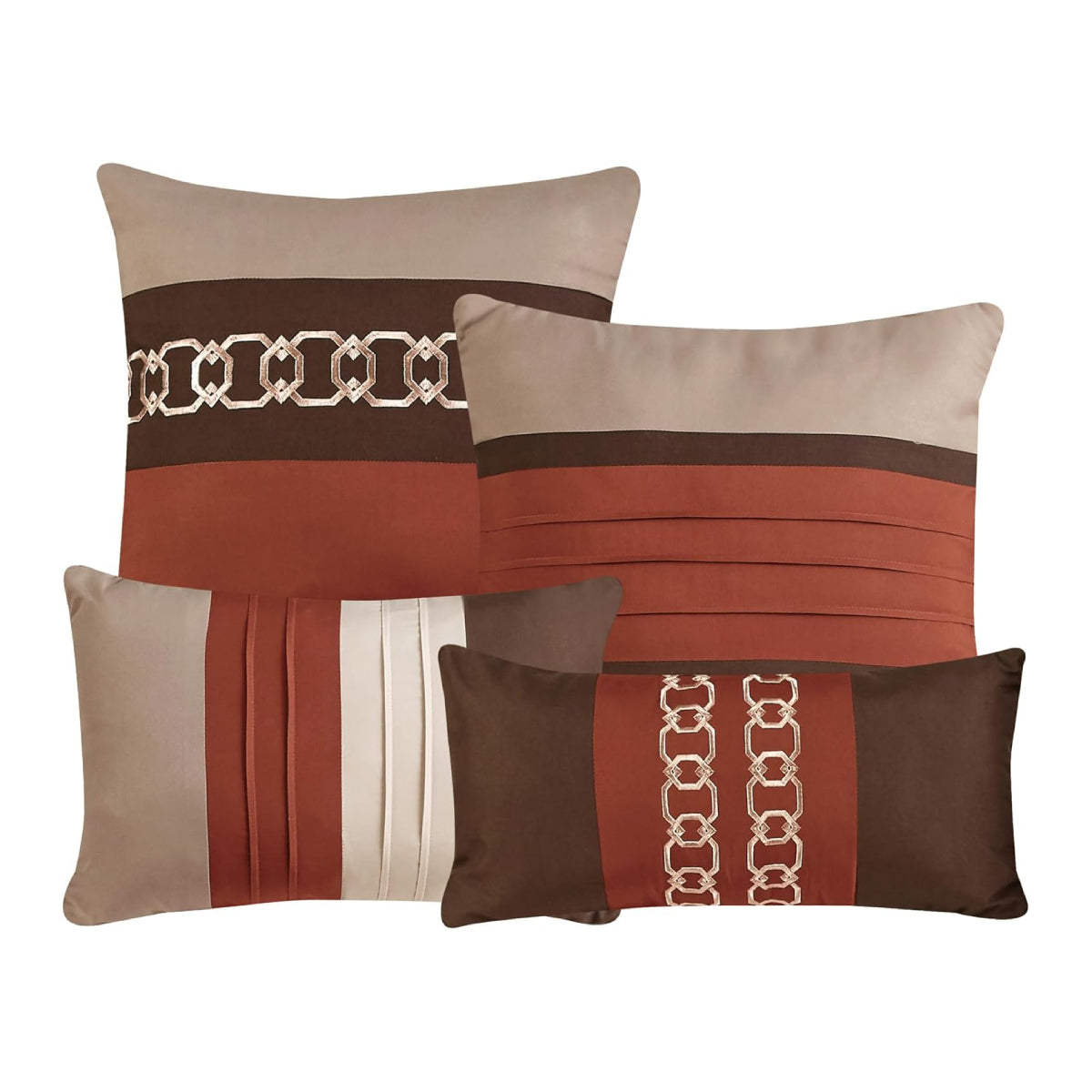 ESCA Chumana Comforter Set (7-Piece) - Brown