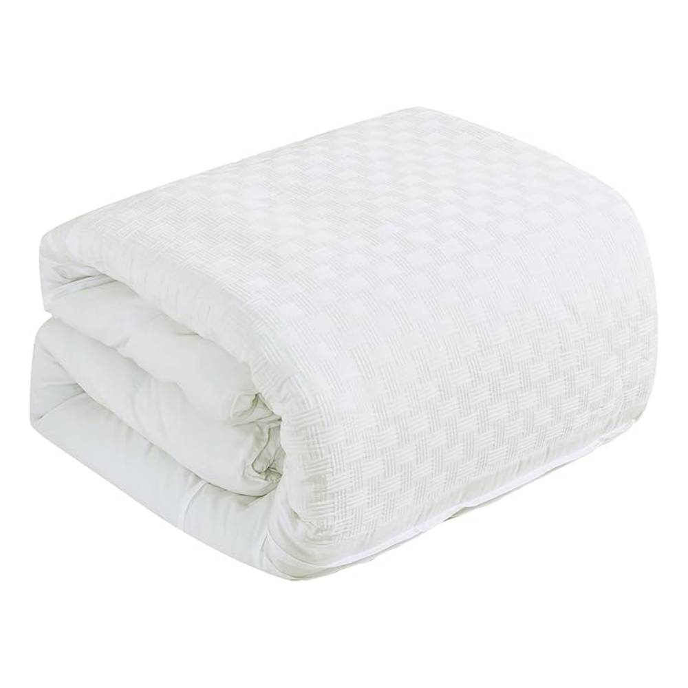 ESCA Minimalist Dymas Comforter Set (7-Piece) - White