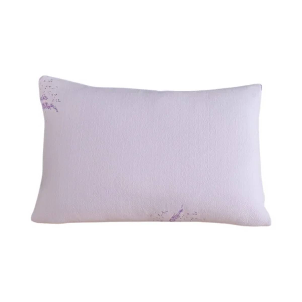 Kashi Home 28" x 19" Queen Memory Foam Lavender Infused Pillow - Purple