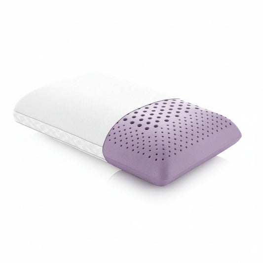Almohada de espuma viscoelástica tamaño king con infusión de lavanda y Activedough de Malouf, color blanco