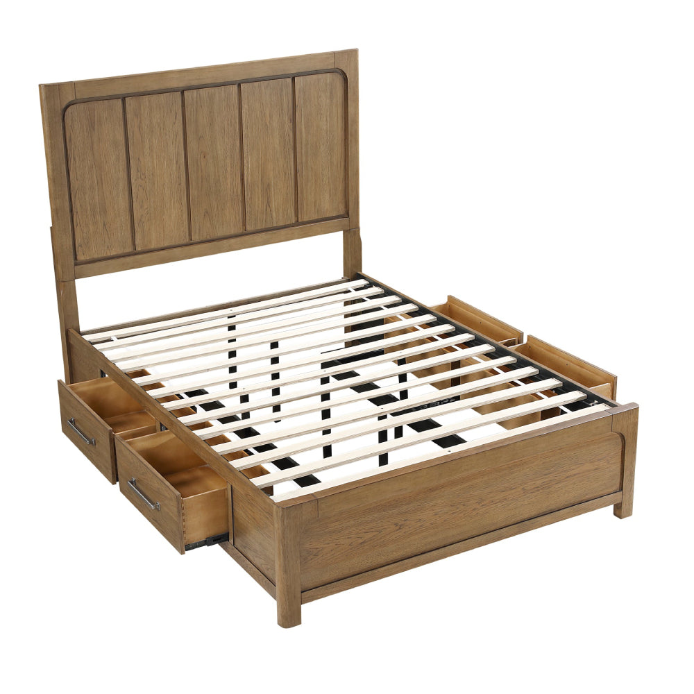 Hudson Queen Bedroom Set (3-Piece) by Homelegance - Brown