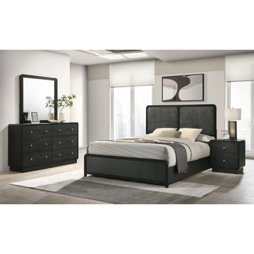 Camila Queen Bedroom Set (4-Piece) by Coaster - Black