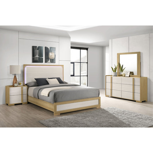 Hyland Eastern King Bedroom Set (4-Piece) by Coaster - Brown